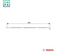 Bosch Brake Pad Wear Sensor 1 987 473 030 (AP823) – Fits BMW X1 09- – UK Stock