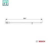 WARNING CONTACT BRAKE PAD WEAR 1 987 473 040 FOR PORSCHE M97.01S/01 3.8L 6cyl