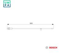 WARNING CONTACT BRAKE PAD WEAR 1 987 473 040 FOR PORSCHE M97.01S/01 3.8L 6cyl