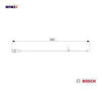 WARNING CONTACT BRAKE PAD WEAR 1 987 473 041 FOR PORSCHE M97.01S/01 3.8L 6cyl