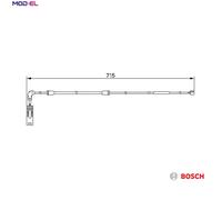 BOSCH 1 987 474 946 Brake pad wear sensor