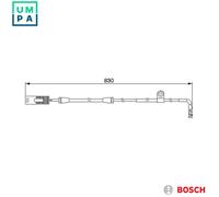 Fits BOSCH 1 987 474 958 BRAKE.PADS SENSOR /RH/F/BMW 5/E39/ UK Stock