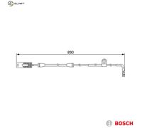 Bosch Brake Pad Wear Sensor 1 987 474 958 – RH Front – BMW 5 E39 – 1 pc