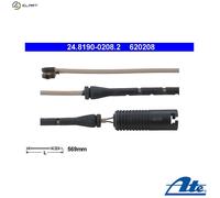 WARNING CONTACT BRAKE PAD WEAR 24.8190-0208.2 FOR BMW 7/E38/Sedan M62B35 3.5L