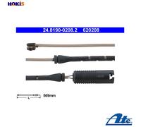 24.8190-0208.2 ATE Warning Contact, brake pad wear for BMW