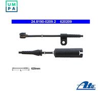 ATE Brake Pad Wear Sensor 24.8190-0209.2 - Fits BMW 7 E38 (34351182065)