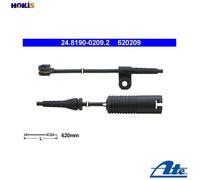 WARNING CONTACT BRAKE PAD WEAR 24.8190-0209.2 FOR BMW M51D25 2.5L M52B28 2.8L