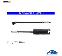 WARNING CONTACT BRAKE PAD WEAR 24.8190-0211.2 FOR BMW 3/Z/Roadster/E6/Compact