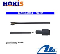 WARNING CONTACT BRAKE PAD WEAR 24.8190-0215.2 FOR BMW 7/E23 6/E24 M30 M30B32