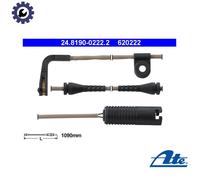 WARNING CONTACT BRAKE PAD WEAR 24.8190-0222.2 FOR BMW M47D20 2.0L 4cyl 5 E39