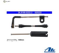 Warning Contact, brake pad wear for BMW ATE 24.8190-0222.2