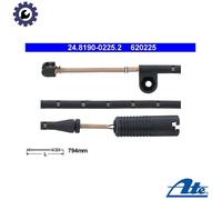 Brake pad wear indicator ATE 24.8190-0225.2 (1 set-1 piece)