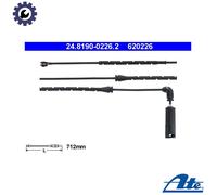 WARNING CONTACT BRAKE PAD WEAR 24.8190-0226.2 FOR BMW X5/SAV/E53 M57D30 M54B30