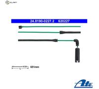 WARNING CONTACT BRAKE PAD WEAR 24.8190-0227.2 FOR BMW 3/E46/Sedan/Convertible