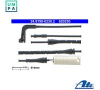 Fits ATE 24.8190-0230.2 Warning Contact, brake pad wear DE stock