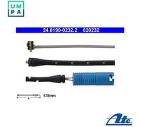 WARNING CONTACT BRAKE PAD WEAR FOR BMW 7 E38 M73 B54 7 SALOON E38 ATE P8020
