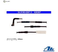 Warning Contact, brake pad wear for BMW ATE 24.8190-0267.2