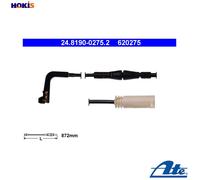 Fits ATE 24.8190-0275.2 Warning Contact, brake pad wear OE REPLACEMENT