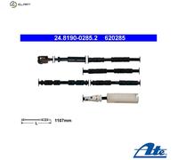 Fits ATE 24.8190-0285.2 Warning Contact, brake pad wear OE REPLACEMENT
