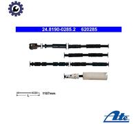 Fits ATE 24.8190-0285.2 Warning Contact, brake pad wear OE REPLACEMENT