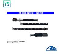 Disc Brake Brake Pad Wear Warning Contact ATE Fits BMW X5 X6 E70 M 34356792571