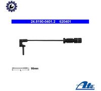 Warning Contact, brake pad wear for MERCEDES-BENZ PUCH ATE 24.8190-0401.2