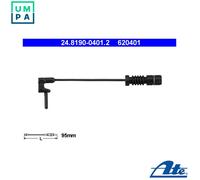 Warning Contact, brake pad wear for MERCEDES-BENZ PUCH ATE 24.8190-0401.2