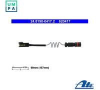 ATE 24.8190-0417.2 Brake pad wear sensor