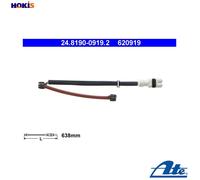 ATE Brake Pad Wear Sensor 24.8190-0919.2 - Warning Contact for PORSCHE 928