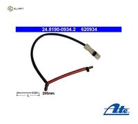 WARNING CONTACT BRAKE PAD WEAR 24.8190-0934.2 FOR PORSCHE M97.20/96.25 2.7L