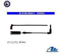 WARNING CONTACT BRAKE PAD WEAR FOR LAND ROVER RANGE/III/Mk/SUV 428PS 4.2L 8cyl