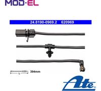 Warning Contact, brake pad wear for AUDI ATE 24.8190-0969.2