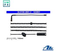 Warning Contact, brake pad wear for MG ROVER ATE 24.8190-2801.2