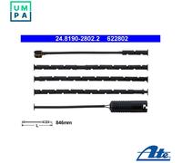 WARNING CONTACT BRAKE PAD WEAR FOR MG ROVER MG ZT 204D2 25 K4F 99W 18 K4G ATE