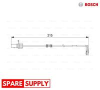 WARNING CONTACT, BRAKE PAD WEAR FOR AUDI A4 B8 AVANT A5 A6 BOSCH 1 987 474 489