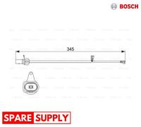 WARNING CONTACT, BRAKE PAD WEAR FOR AUDI A6 A7 Q5 BOSCH 1 987 474 507