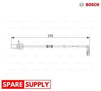 WARNING CONTACT, BRAKE PAD WEAR FOR AUDI A6 ALLROAD C7 BOSCH 1 987 474 489