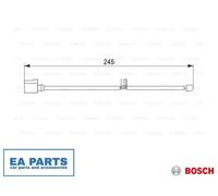 Warning Contact, brake pad wear for AUDI PORSCHE BOSCH 1 987 474 563