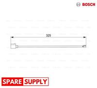 WARNING CONTACT, BRAKE PAD WEAR FOR BENTLEY FLYING SPUR BOSCH 1 987 474 567