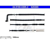 WARNING CONTACT, BRAKE PAD WEAR FOR BMW ATE 24.8190-0265.2
