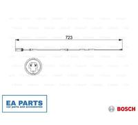 Warning Contact, brake pad wear for BMW BOSCH 1 987 473 514