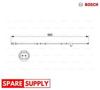 WARNING CONTACT, BRAKE PAD WEAR FOR BMW BOSCH 1 987 473 520