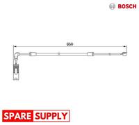 WARNING CONTACT, BRAKE PAD WEAR FOR BMW E46 BOSCH 1 987 474 960