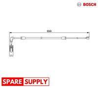 WARNING CONTACT, BRAKE PAD WEAR FOR BMW E46 BOSCH 1 987 474 960