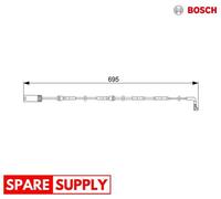 WARNING CONTACT, BRAKE PAD WEAR FOR BMW E88 E82 F23 F22 BOSCH 1 987 473 050