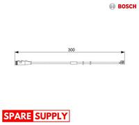 WARNING CONTACT, BRAKE PAD WEAR FOR CHEVROLET HOLDEN OPEL BOSCH 1 987 473 033