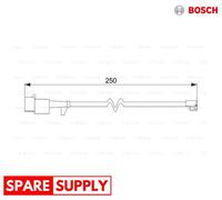 WARNING CONTACT, BRAKE PAD WEAR FOR IVECO DAILY BOSCH 1 987 474 574
