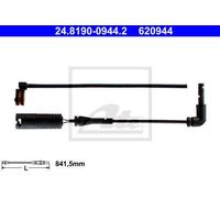 WARNING CONTACT, BRAKE PAD WEAR FOR LAND ROVER RANGE ROVER ATE 24.8190-0944.2