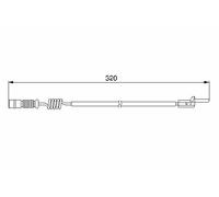 Warning Contact, brake pad wear for MERCEDES-BENZ:W163,M-CLASS,M-CLASS SUV