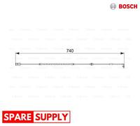 WARNING CONTACT, BRAKE PAD WEAR FOR OPEL ASTRA CLASSIC G BOSCH 1 987 474 587